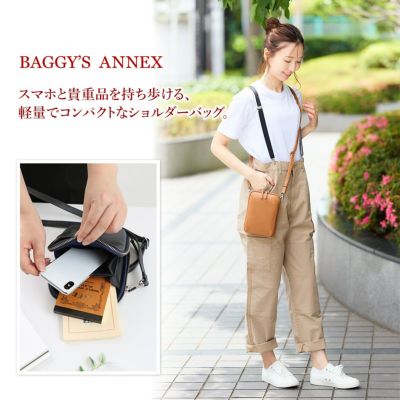 BAGGY'S ANNEX バギーズアネックス バフレザー スマートフォン ショルダーバッグ LZKM-5005