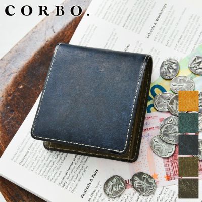 CORBO. コルボ SLATE PUEBLO スレート プエブロ 小銭入れ付き二つ折り財布 1LN-1701