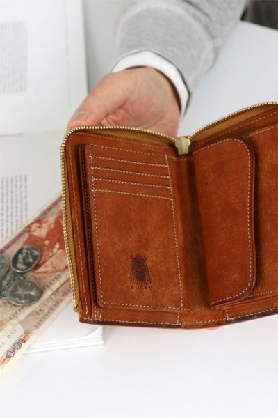 コルボ CORBO スレートSLATE L字ファスナー 二つ折り財布小銭入れあり CORBO.（コルボ）SLATE PUEBLO スレート プエブロ小銭入れ付き二