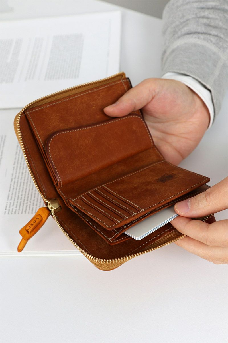 CORBO. コルボ SLATE PUEBLO スレート プエブロ 小銭入れ付き二つ折り財布（L字ファスナー式） 1LN-1710