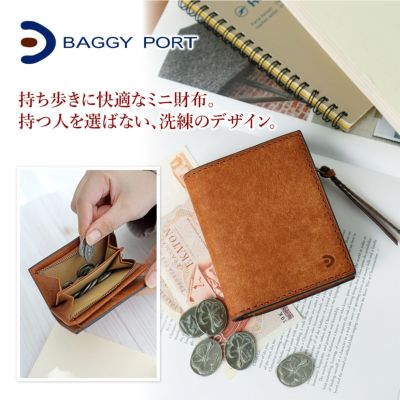 BAGGY PORT バギーポート ブオナ 小銭入れ付き二つ折り財布 ZYS-2415