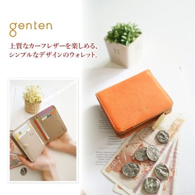 genten ゲンテン Danza ダンサ 小銭入れ付き二つ折り財布 43872