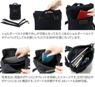 BAGGY PORT バギーポート 10号高密度帆布 BLACK ブラック 2WAYミニリュック YNM-426