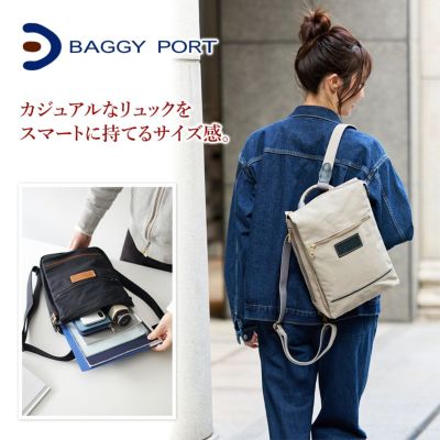 BAGGY PORT バギーポート 10号高密度帆布 BLACK ブラック 2WAYミニリュック YNM-426