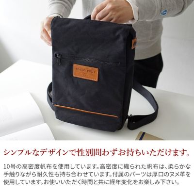 BAGGY PORT バギーポート 10号高密度帆布 BLACK ブラック 2WAYミニリュック YNM-426