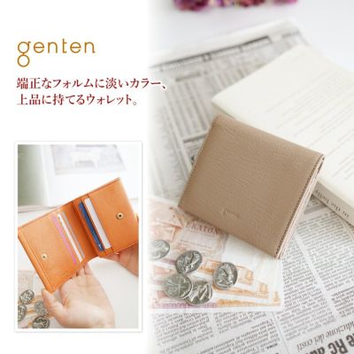 genten ゲンテン GOAT BASIC ゴートベーシック 小銭入れ付き二つ折り財布 44355