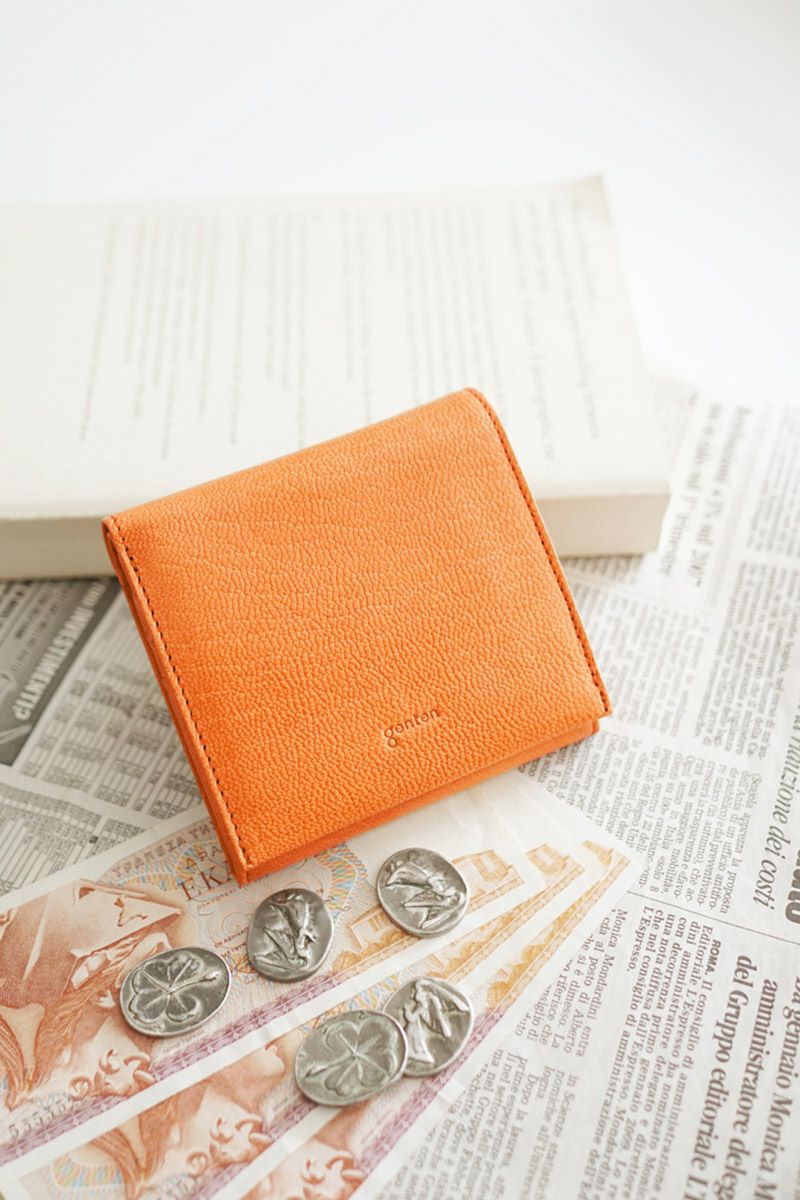 genten ゲンテン GOAT BASIC ゴートベーシック 小銭入れ付き二つ折り財布 44355