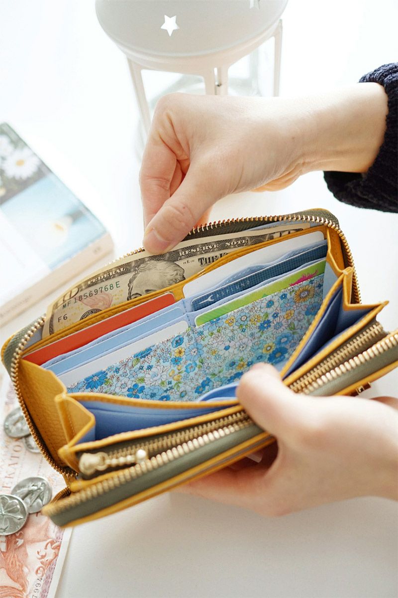 FRAME WORK フレームワーク キトン 小銭入れ付き長財布（ラウンドファスナー式 ）0045003