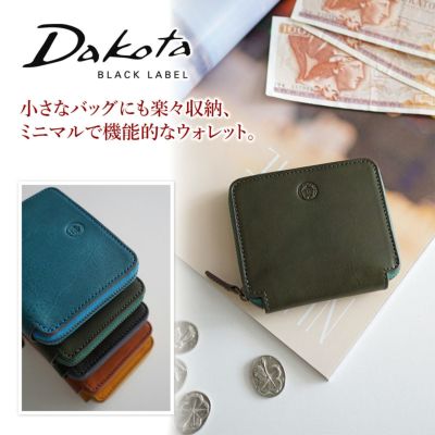 Dakota BLACK LABEL ダコタ ブラックレーベル ミニモ 小銭入れ付き二つ折り財布（ラウンドファスナー式 ）0627618