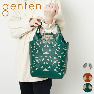 genten ゲンテン Garden cutwork ガーデンカットワーク トートバッグ 43951