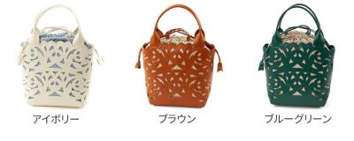 genten ゲンテン Garden cutwork ガーデンカットワーク トートバッグ 43951