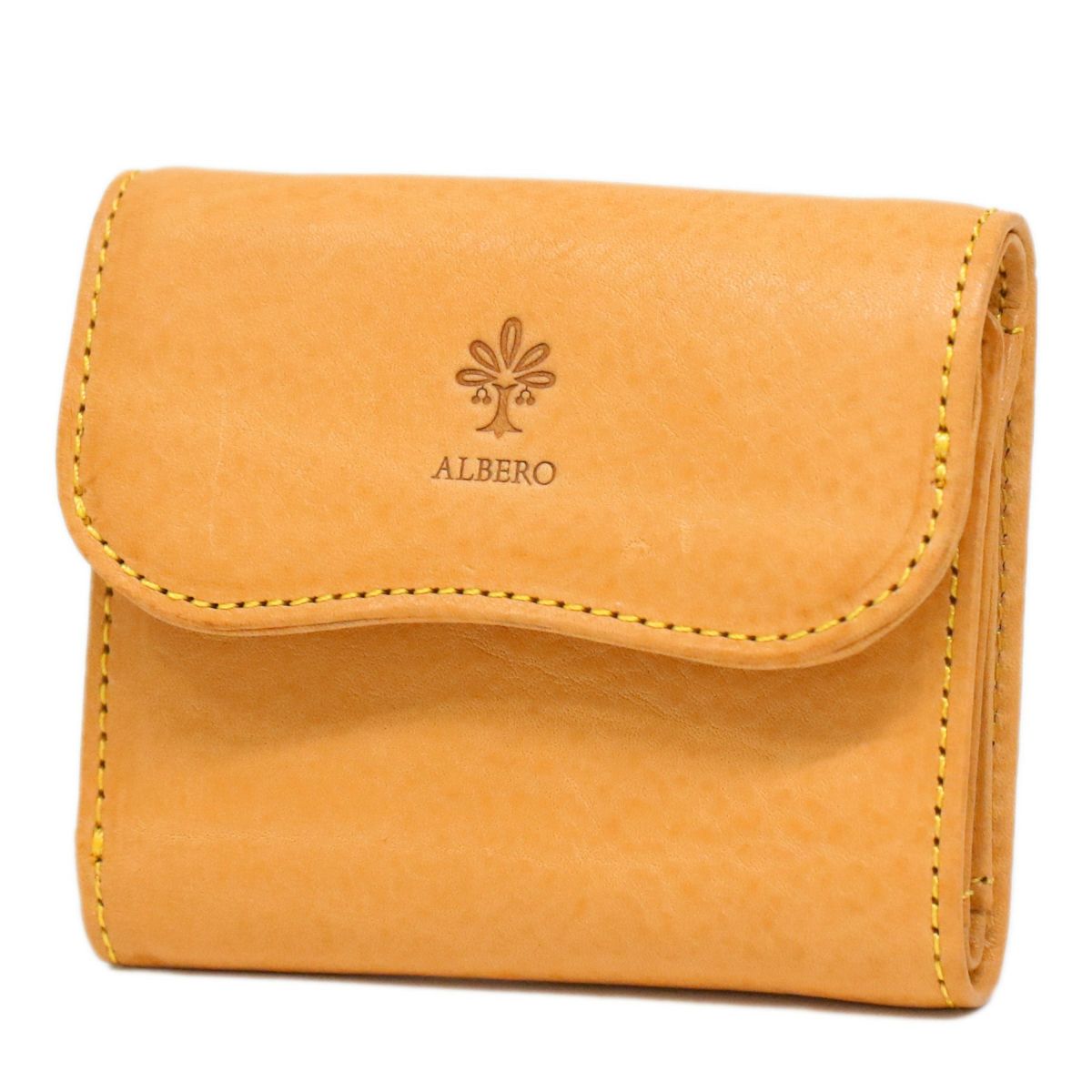 ALBERO アルベロ NATURE ナチュレ 小銭入れ付き三つ折り財布 5404