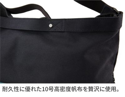 BAGGY PORT バギーポート 10号高密度帆布 BLACK ブラック ワンショルダーバッグ YNM-427