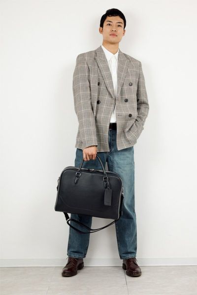 PELLE MORBIDA ペッレモルビダ Maiden Voyage メイデン ボヤージュ シュリンクレザー ブリーフバッグ 2室タイプ ショルダーベルト付属 PMO-MB076