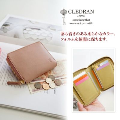 CLEDRAN クレドラン ETRE エトレ 小銭入れ付き財布（ラウンドファスナー式 ） CR-CL3676