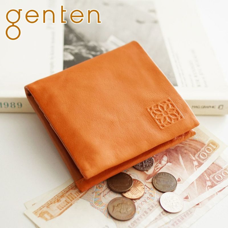 genten ゲンテン Cankuro キャングロ 小銭入れ付き二つ折り財布 44427