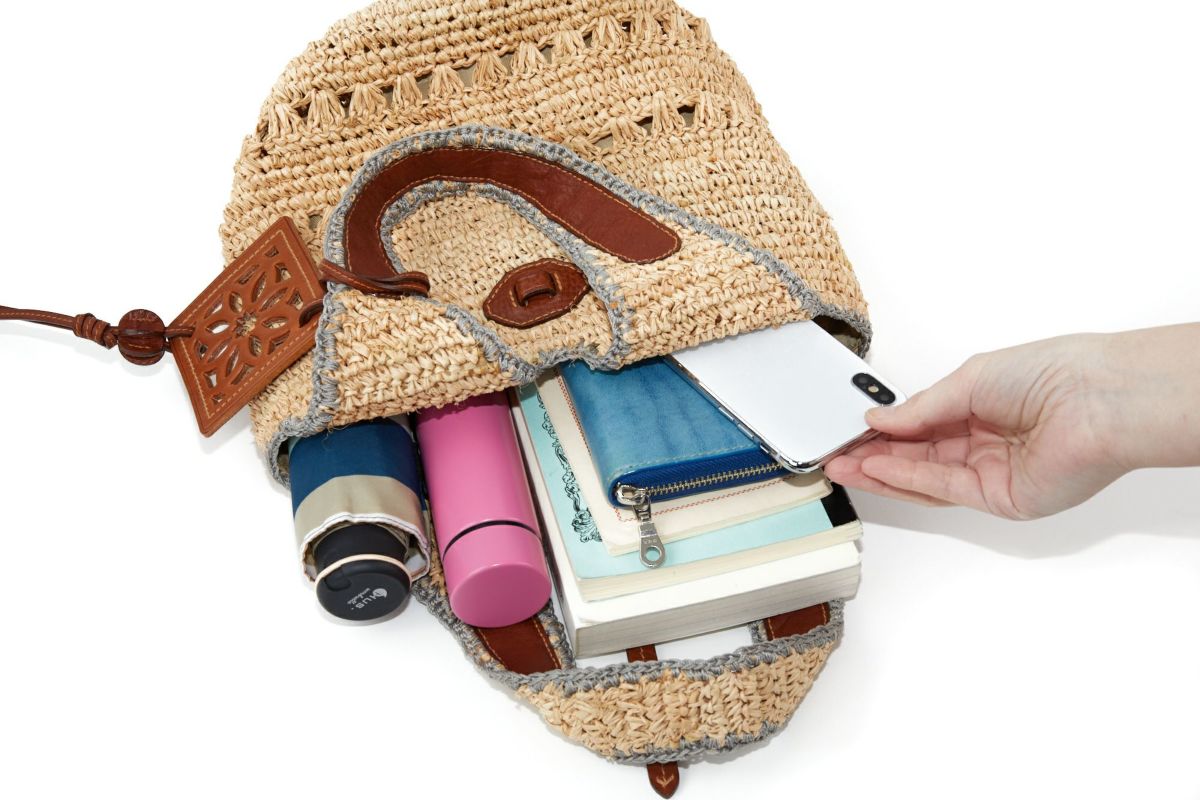 genten ゲンテン Crochet raffia クロシェットラフィア トートバッグ（小） 43926