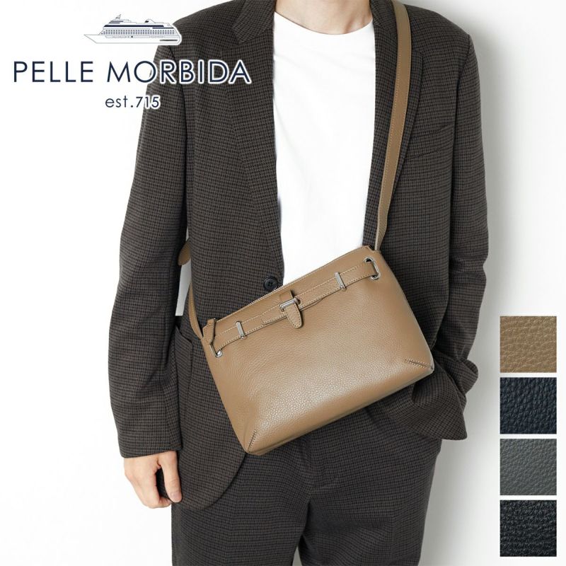 PELLE MORBIDA ペッレモルビダ Maiden Voyage メイデン ボヤージュ シュリンクレザー ショルダーバッグ PMO-MB081