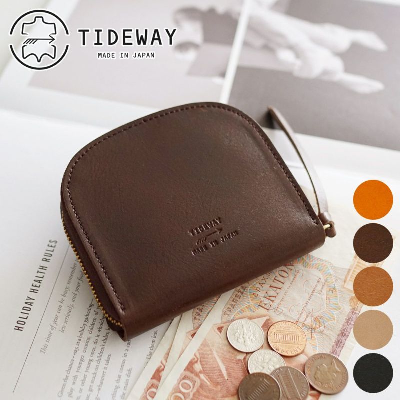 TIDEWAY タイドウェイ LIGHT LEATHER ライトレザー ROUND WALLET M T2839