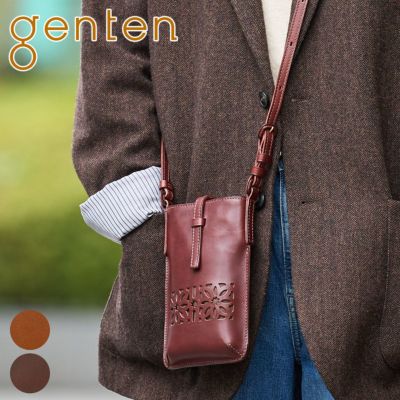 genten ゲンテン ボールドカットワーク ミニショルダーバッグ 43739