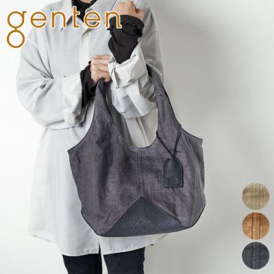 genten ゲンテン French linen フレンチリネン トートバッグ 大 43915