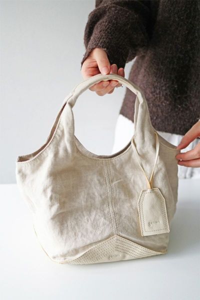 genten ゲンテン French linen フレンチリネン トートバッグ 小 43916