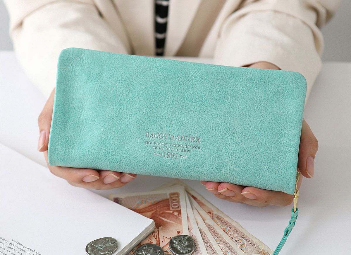 BAGGY'S ANNEX バギーズアネックス FOG leather (フォグレザー) 小銭入れ付き長財布（ラウンドファスナー式 ）LZYS-7000