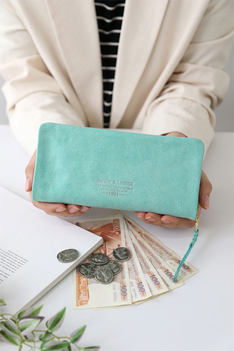 BAGGY'S ANNEX バギーズアネックス FOG leather (フォグレザー) 小銭入れ付き長財布（ラウンドファスナー式 ）LZYS-7000