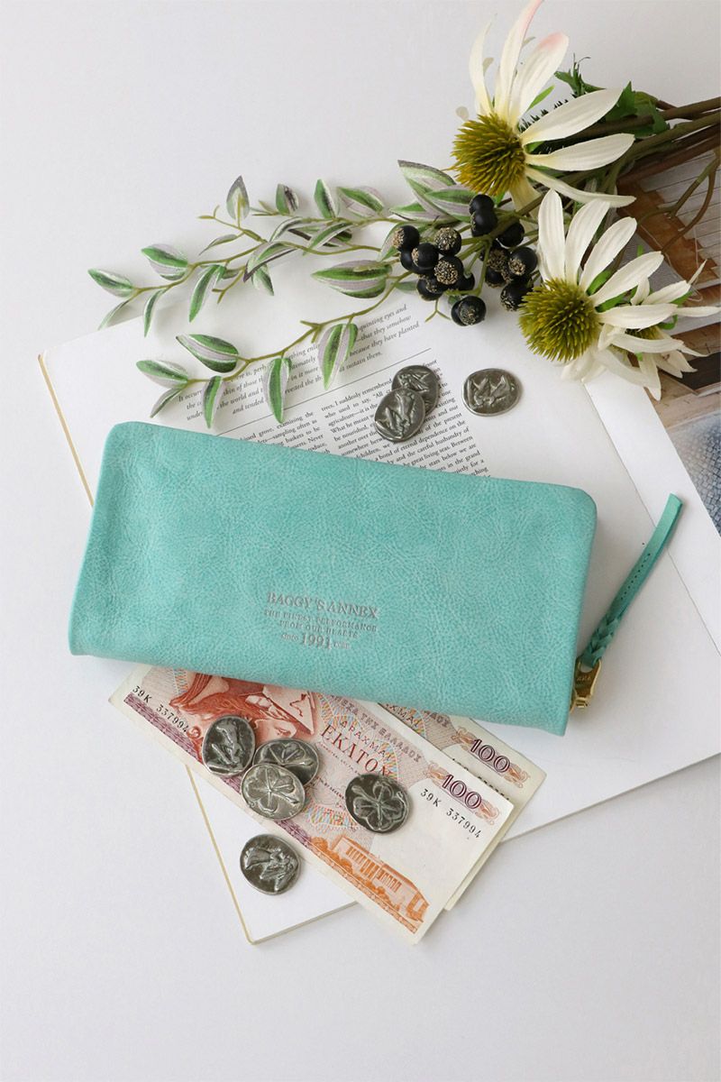 BAGGY'S ANNEX バギーズアネックス FOG leather (フォグレザー) 小銭入れ付き長財布（ラウンドファスナー式 ）LZYS-7000