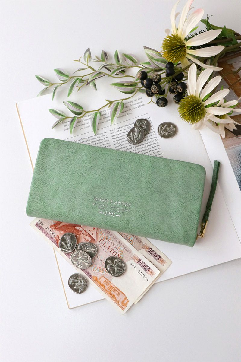 BAGGY'S ANNEX バギーズアネックス FOG leather (フォグレザー) 小銭入れ付き長財布（ラウンドファスナー式 ）LZYS-7000