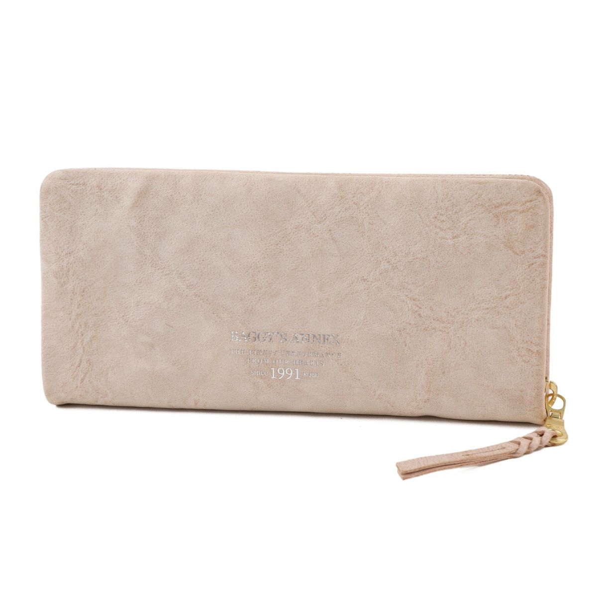 BAGGY'S ANNEX バギーズアネックス FOG leather (フォグレザー) 小銭入れ付き長財布（ラウンドファスナー式 ）LZYS-7000