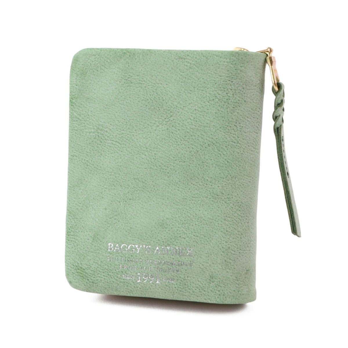 BAGGY'S ANNEX バギーズアネックス FOG leather (フォグレザー) 小銭入れ付き二つ折り財布（ラウンドファスナー式 ）LZYS-7001