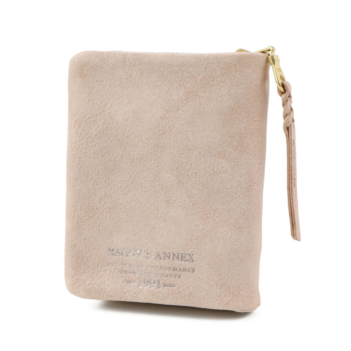 BAGGY'S ANNEX バギーズアネックス FOG leather (フォグレザー) 小銭入れ付き二つ折り財布（ラウンドファスナー式 ）LZYS-7001