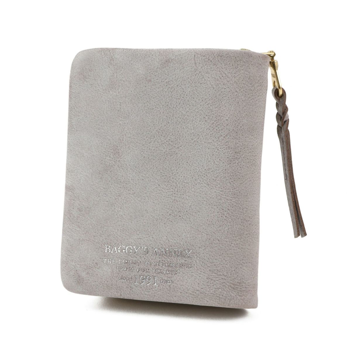 BAGGY'S ANNEX バギーズアネックス FOG leather (フォグレザー) 小銭入れ付き二つ折り財布（ラウンドファスナー式 ）LZYS-7001