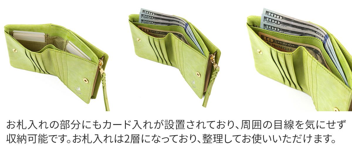 BAGGY'S ANNEX バギーズアネックス FOG leather (フォグレザー) 小銭入れ付き二つ折り財布 LZYS-7002