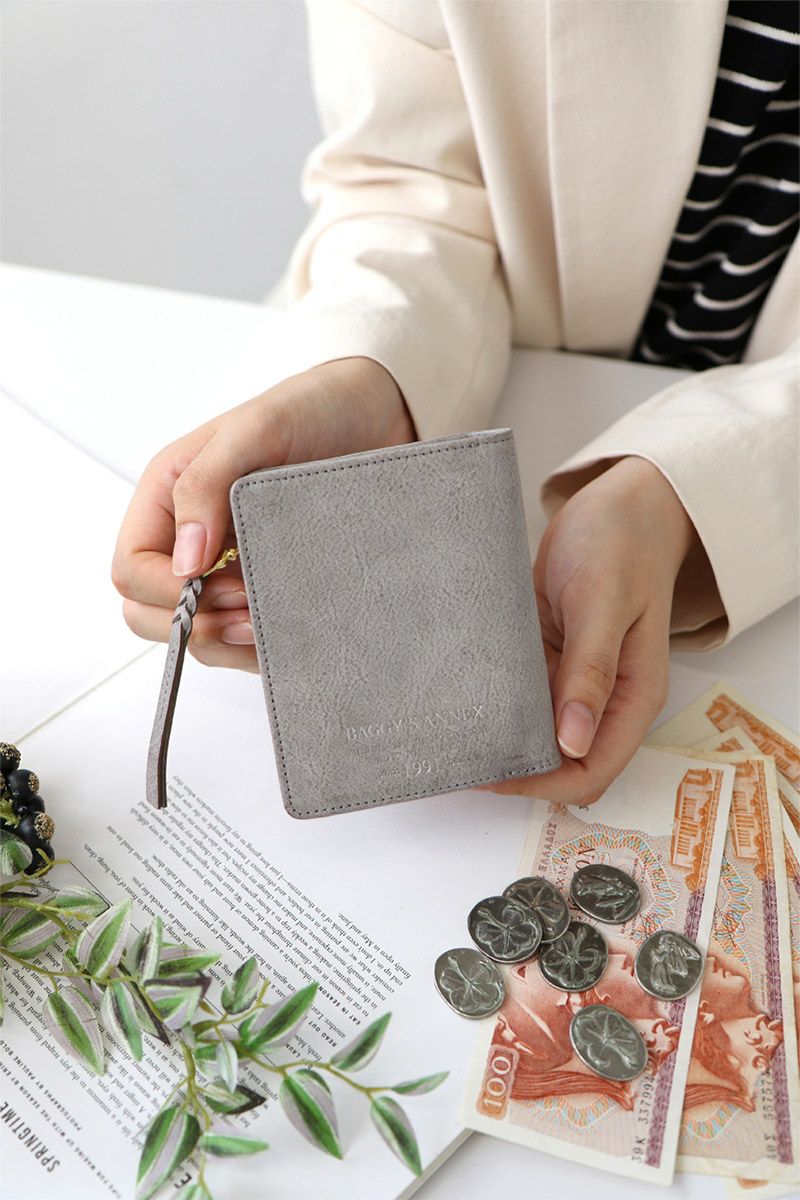 BAGGY'S ANNEX バギーズアネックス FOG leather (フォグレザー) 小銭入れ付き二つ折り財布 LZYS-7002