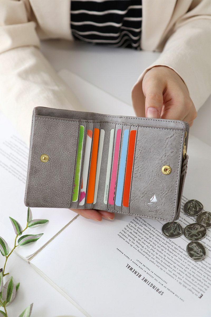 BAGGY'S ANNEX バギーズアネックス FOG leather (フォグレザー) 小銭入れ付き二つ折り財布 LZYS-7002