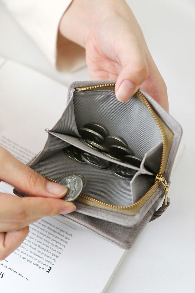 BAGGY'S ANNEX バギーズアネックス FOG leather (フォグレザー) 小銭入れ付き二つ折り財布 LZYS-7002