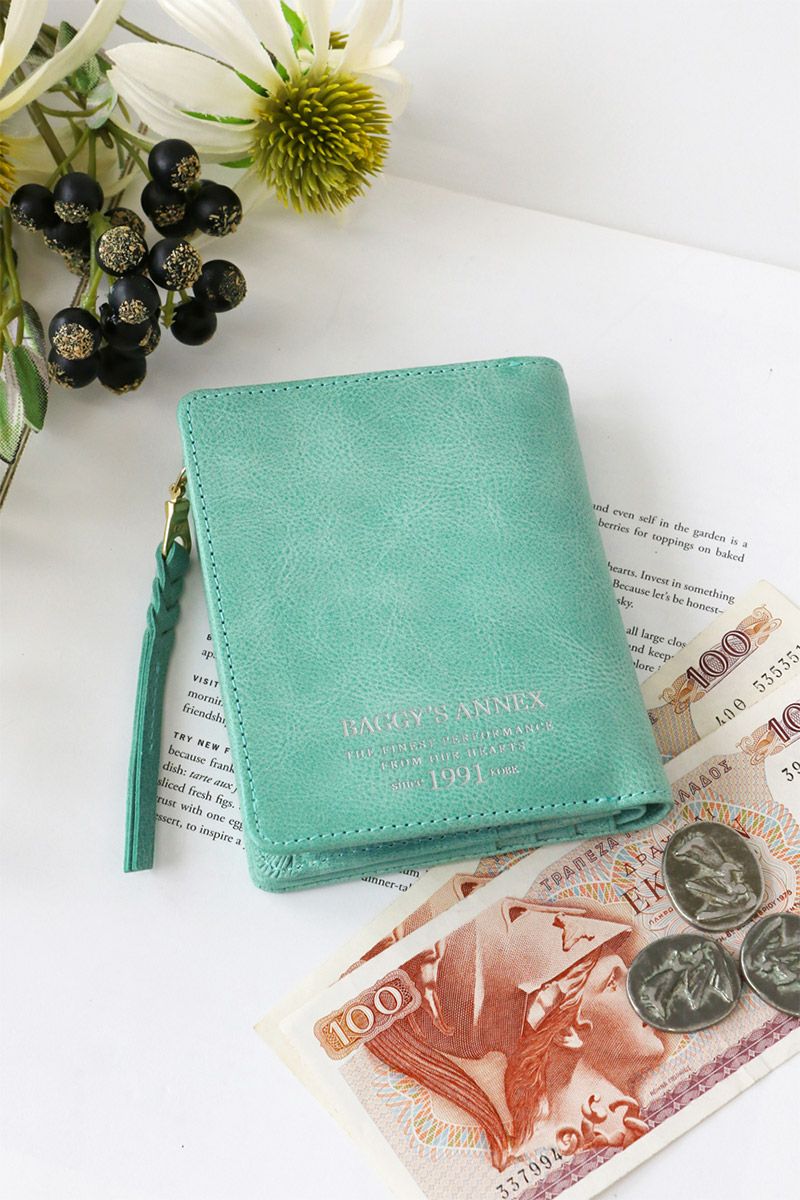 BAGGY'S ANNEX バギーズアネックス FOG leather (フォグレザー) 小銭入れ付き二つ折り財布 LZYS-7002