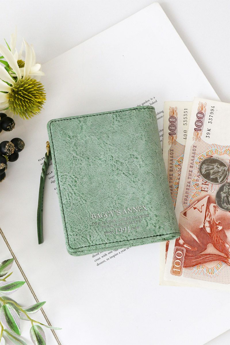 BAGGY'S ANNEX バギーズアネックス FOG leather (フォグレザー) 小銭入れ付き二つ折り財布 LZYS-7002