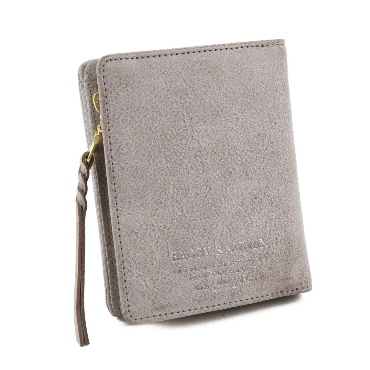BAGGY'S ANNEX バギーズアネックス FOG leather (フォグレザー) 小銭入れ付き二つ折り財布 LZYS-7002