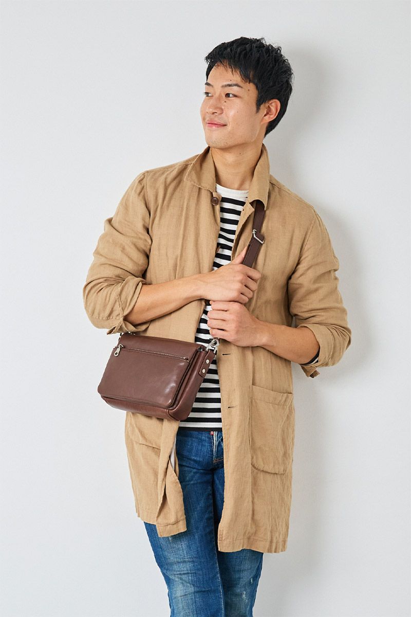 BAGGY PORT バギーポート ソフトスムースレザー ショルダーバッグ(小) ZKM-3001