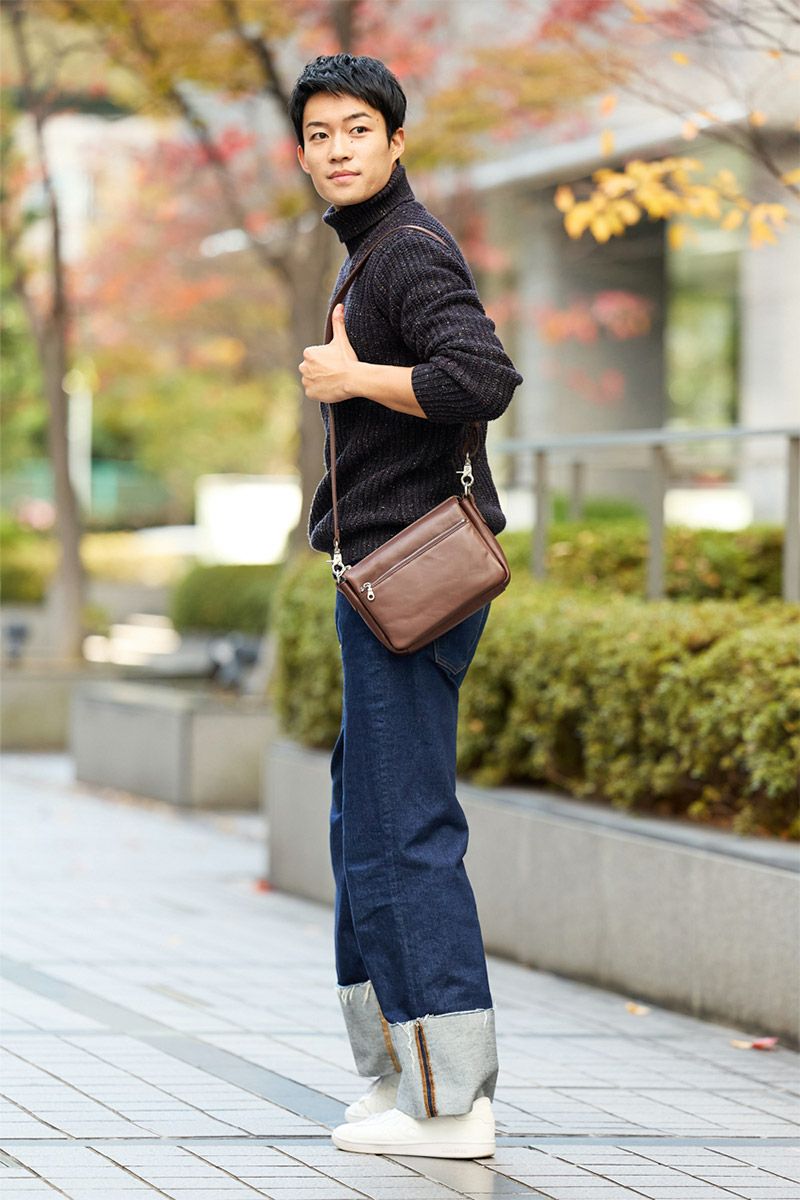 BAGGY PORT バギーポート ソフトスムースレザー ショルダーバッグ(小) ZKM-3001