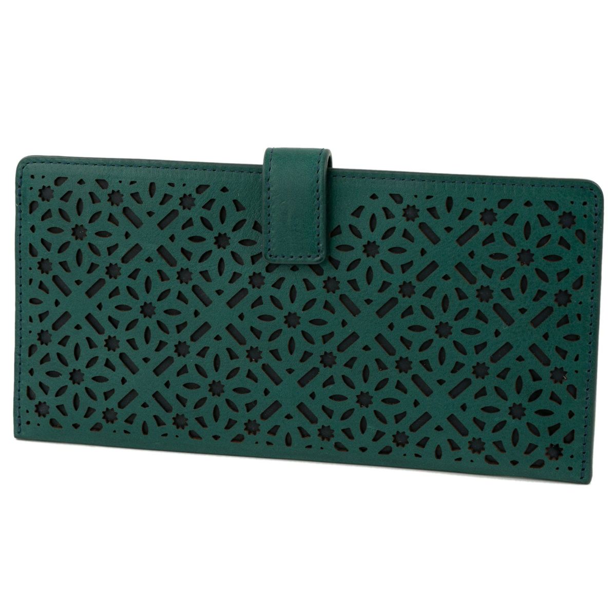 genten ゲンテン Dia cut work ダイヤカットワーク 薄型長財布 43986