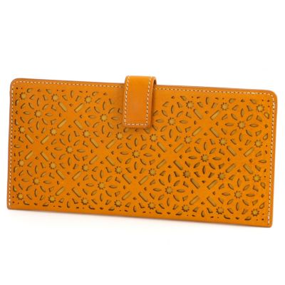 genten ゲンテン Dia cut work ダイヤカットワーク 薄型長財布 43986