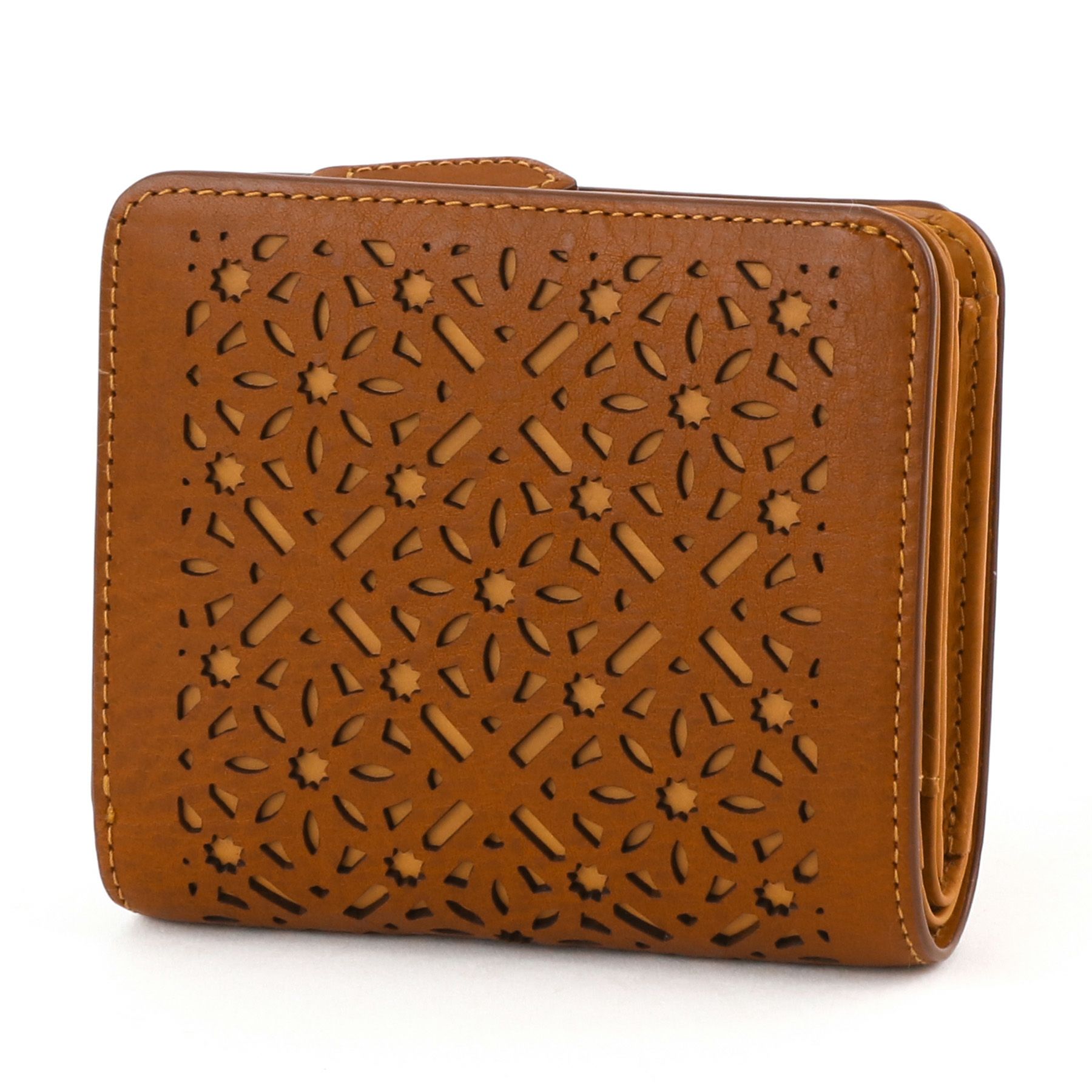 genten ゲンテン Dia cut work ダイヤカットワーク 小銭入れ付き二