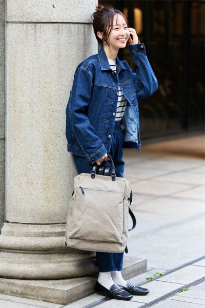 BAGGY PORT バギーポート ウォッシュ加工６号帆布×オイルレザー 2WAYリュックサック KBS-441