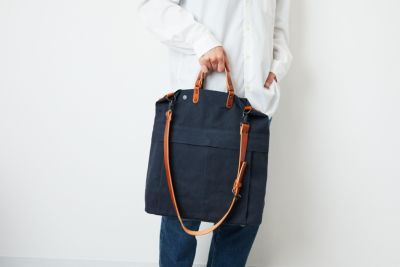 BAGGY PORT バギーポート ウォッシュ加工６号帆布×オイルレザー 2WAYトートバッグ KBS-428