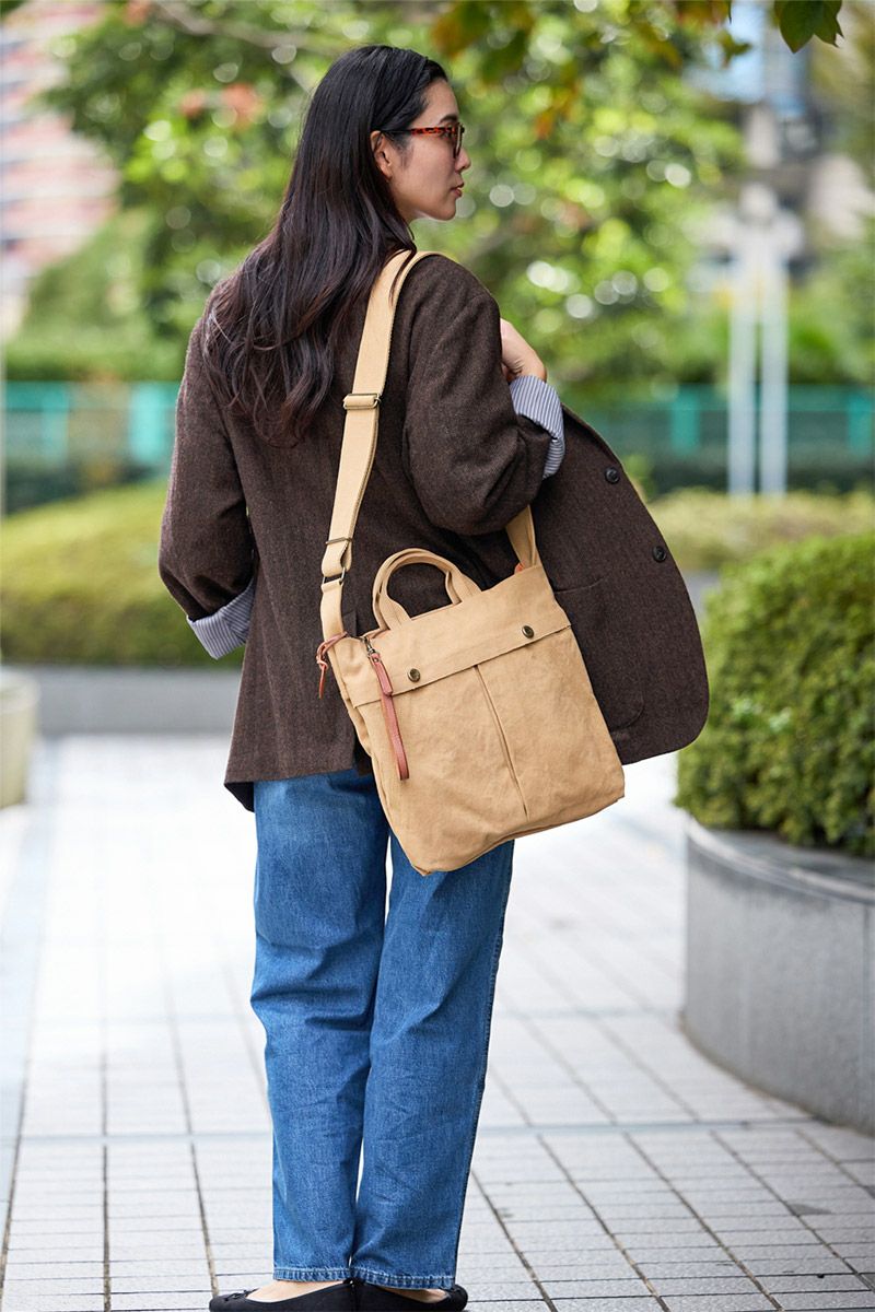 genten ゲンテン Mil Canvas ミルキャンバス 2WAYショルダーバッグ 44540