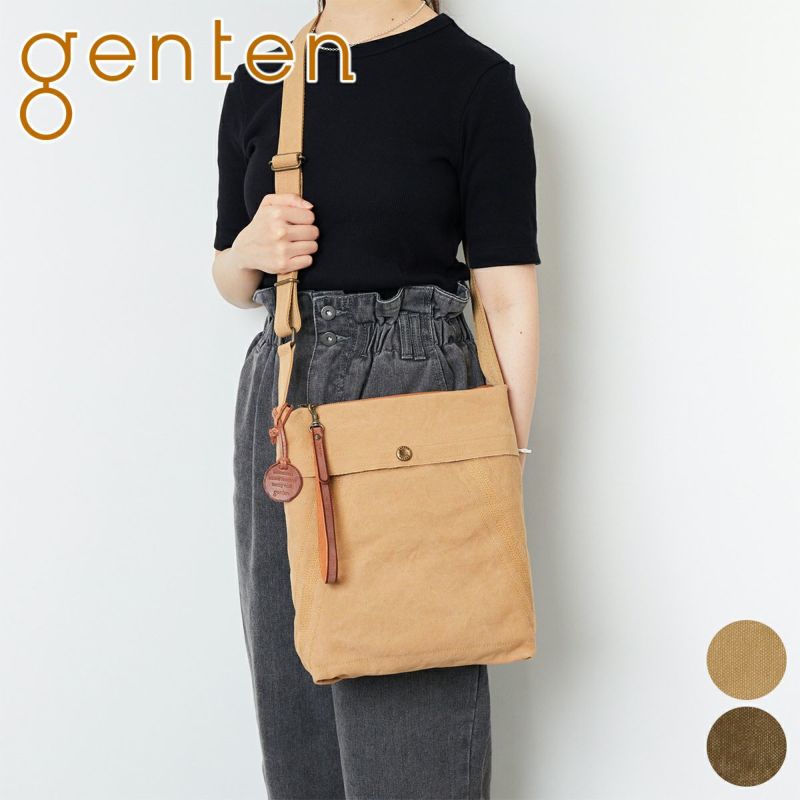 genten ゲンテン Mil Canvas ミルキャンバス ショルダーバッグ 44541